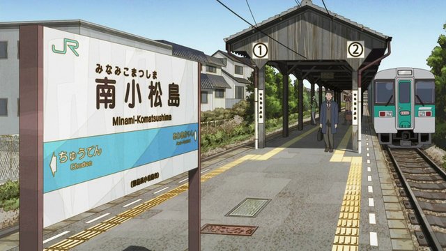 夕暮れのホーム